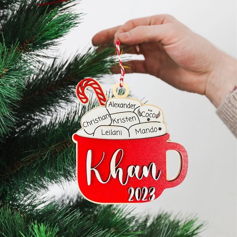 Hot Cocoa Family Ornament