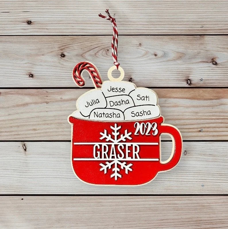 Hot Cocoa Family Ornament