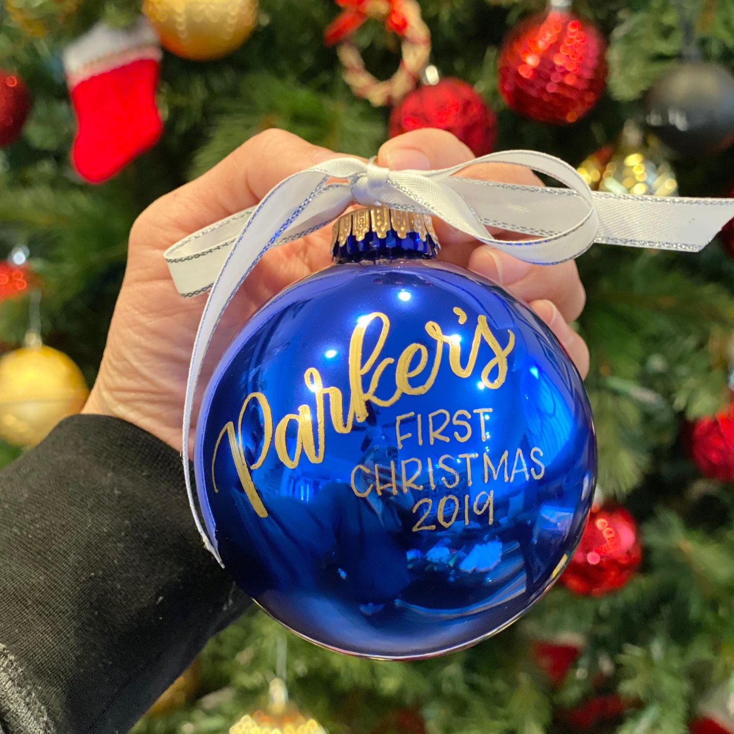 Personalized Ornaments 3-1/4" Round Glass