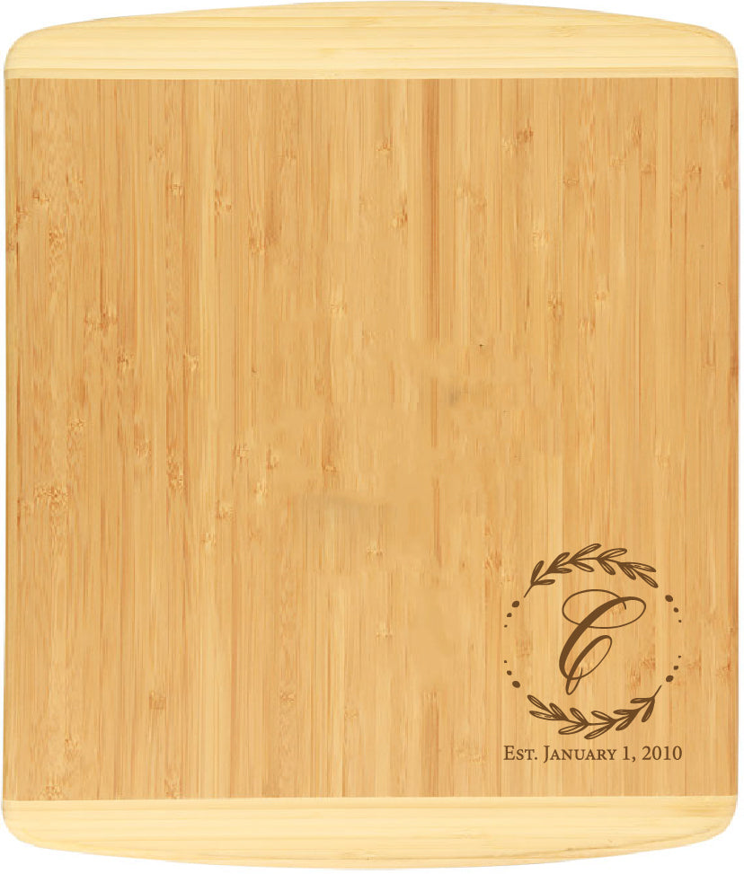 NEOFLAM Two Tone Bamboo Cutting Board 13.5X11.5" 