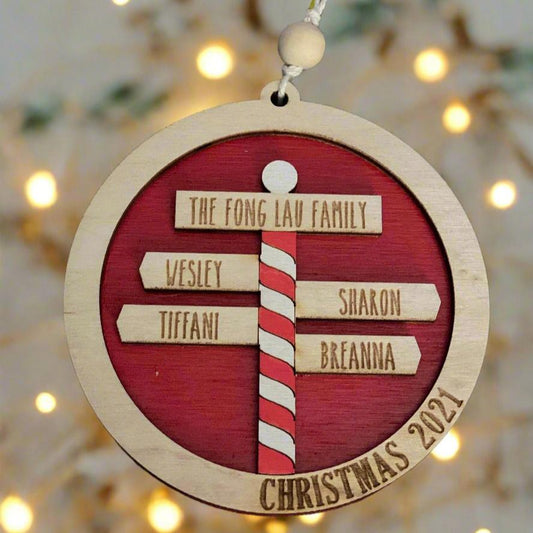 North Pole Family Ornament